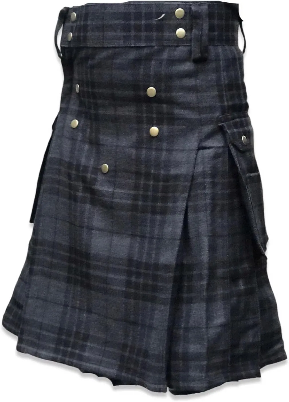 Kilt for Men - Scottish Tartan Sports Utility Mens Kilt | Stylish Kilts for Casual Wear