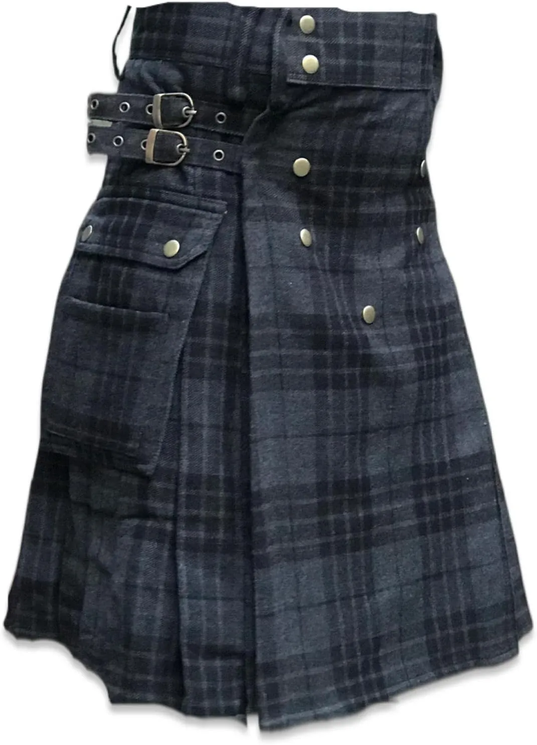 Kilt for Men - Scottish Tartan Sports Utility Mens Kilt | Stylish Kilts for Casual Wear