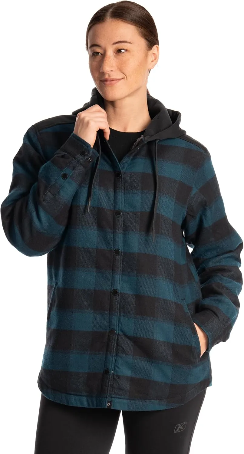 KLIM Women's Big Sky Fleece Lined Flannel Hoodie