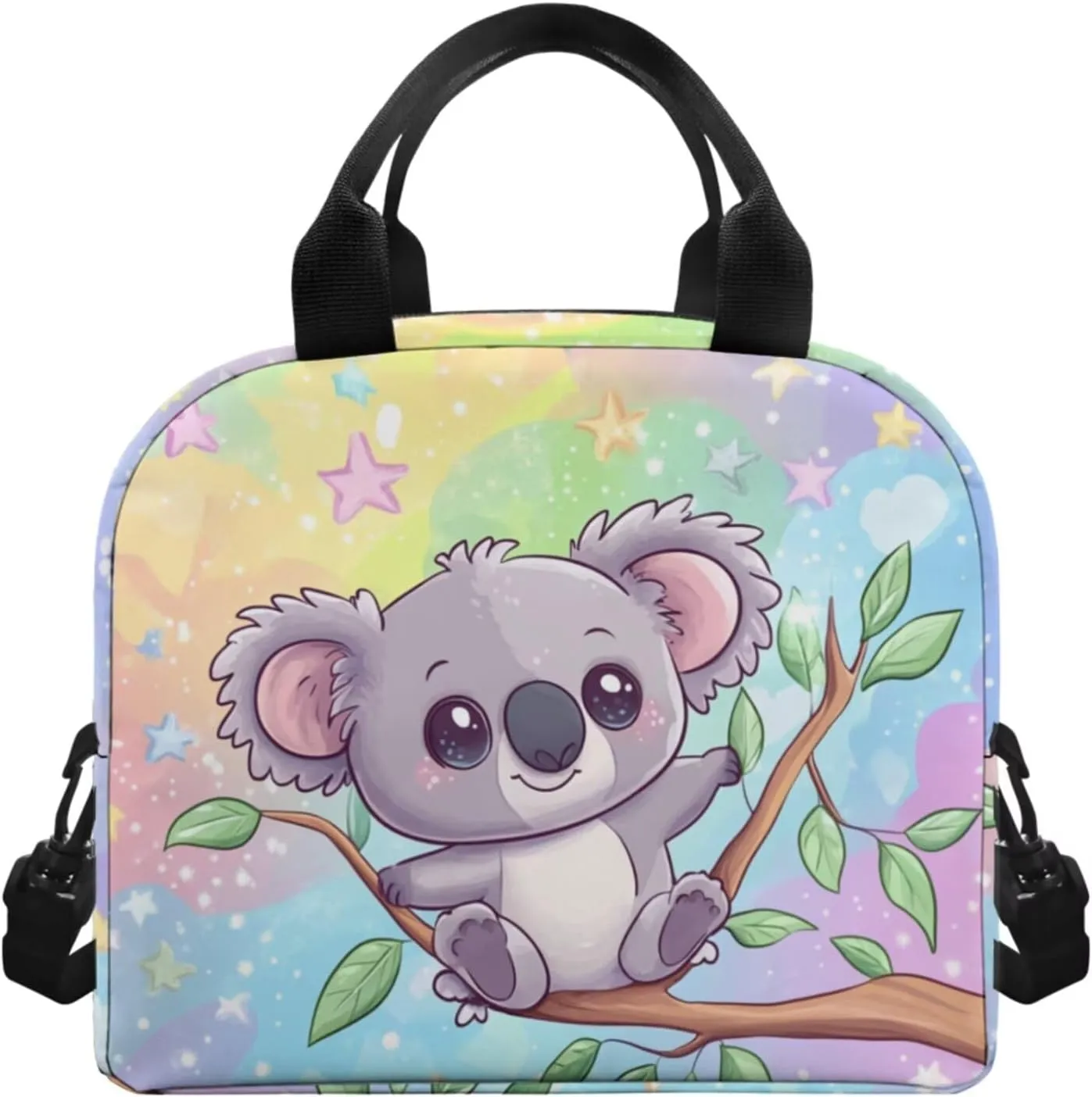 Koala 5th Grade Backpacks for Girls Book Bag 4 Pcs Kids Backpack and Lunch Box Set 17 Inch Large Capacity Elementary School Bags Pencil Case Bookmarks for Girls Travel Daypack