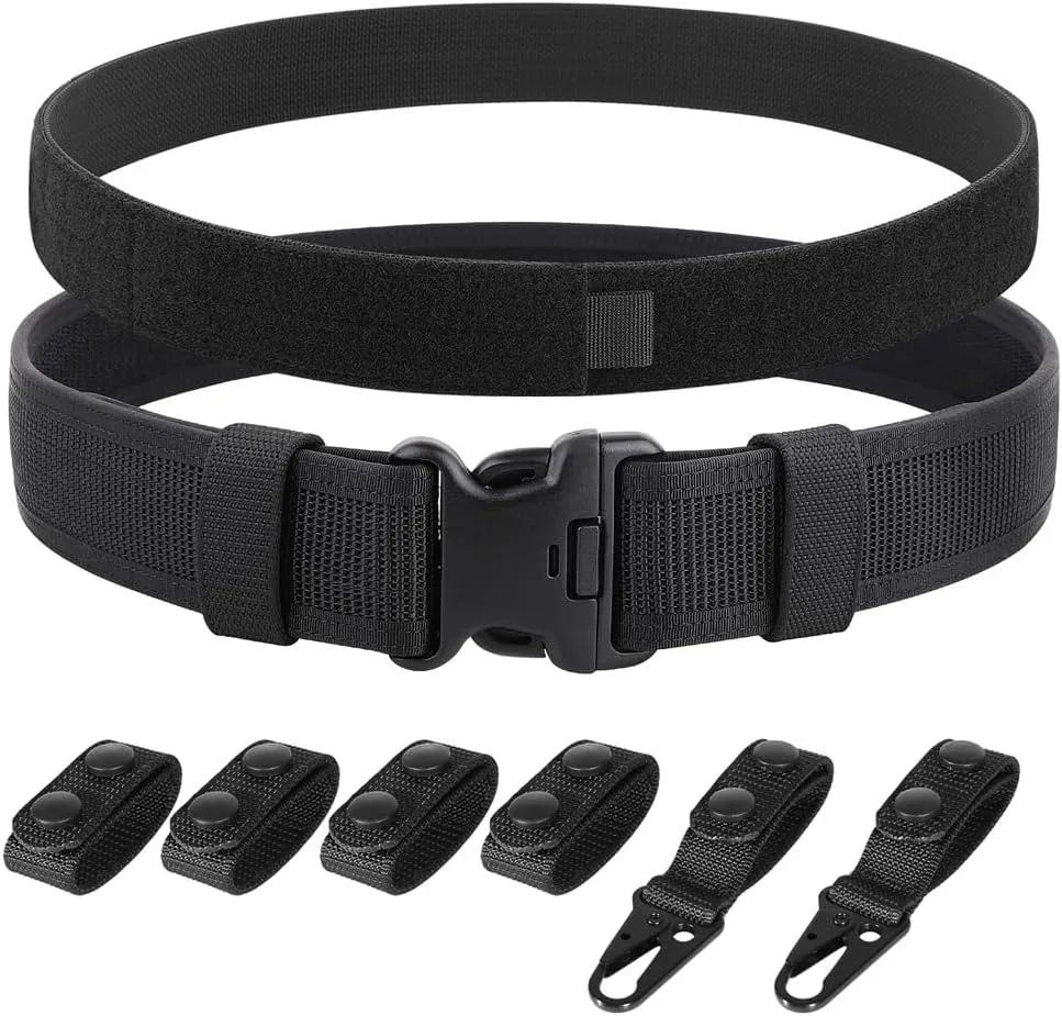 KRYDEX Duty Belts Law Enforcement 2 Inch Police Belt Nylon Duty Belt with Belt Keepers