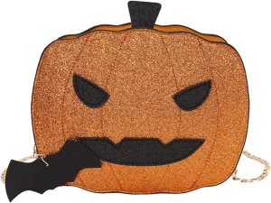 KUANG! Women Pumpkin Shoulder Bag Novelty Devil Crossbody Purse Fashion Halloween Trick or Treat Purses and Handbags