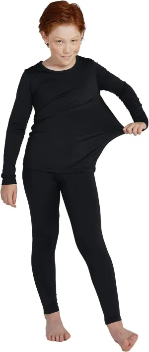 LAPASA Boys Thermal Underwear Set Fleece Lined Long John Base Layer Top & Bottom Ski Winter Extreme Cold B03