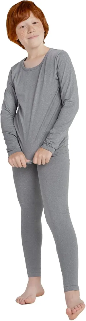 LAPASA Boys Thermal Underwear Set Fleece Lined Long John Base Layer Top & Bottom Ski Winter Extreme Cold B03