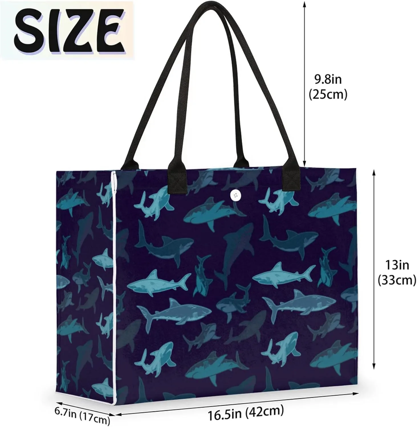 Large Beach Bag,Waterproof Sandproof Tote Bag with Pocket