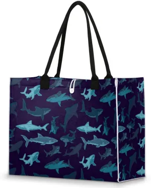 Large Beach Bag,Waterproof Sandproof Tote Bag with Pocket