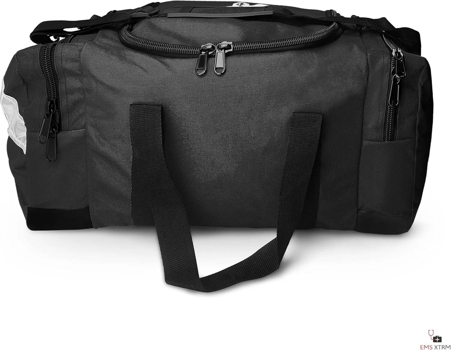 Large EMT Bag - Spacious, Multi-Compartment Medical Bag, Empty First Aid Bag for EMS, Hospitals, and Rescue Teams, Durable and Water-Resistant (Black)
