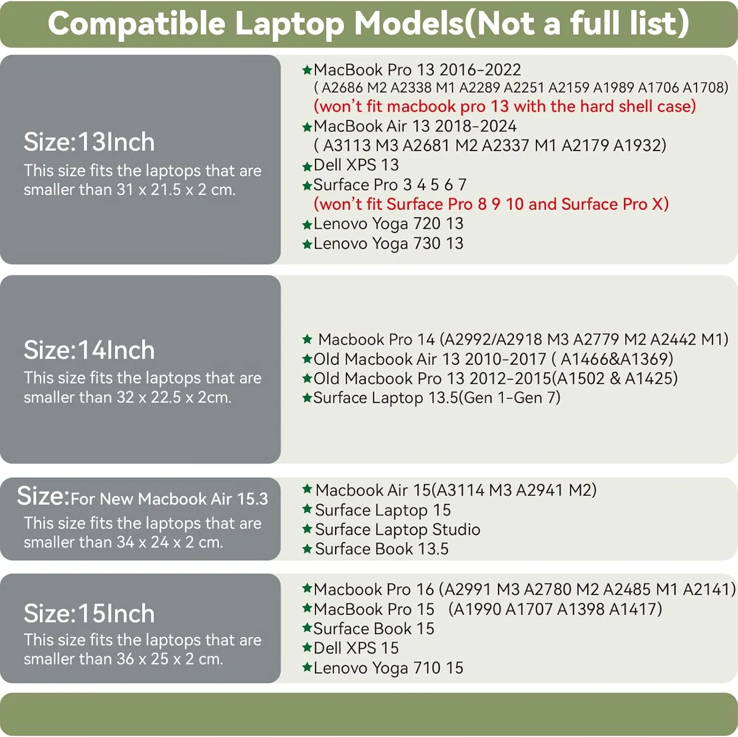 Leather Laptop Sleeve 15Inch 16 Inch Compatible with New MacBook Pro 16, New MacBook Pro 15, Surface Book 15, Dell XPS 15 Color White