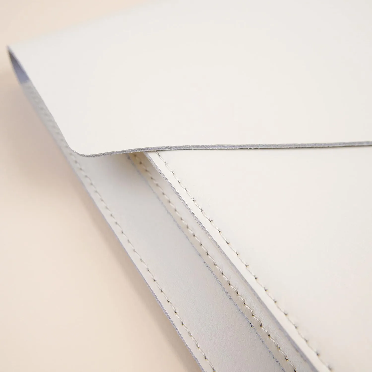 Leather Laptop Sleeve 15Inch 16 Inch Compatible with New MacBook Pro 16, New MacBook Pro 15, Surface Book 15, Dell XPS 15 Color White