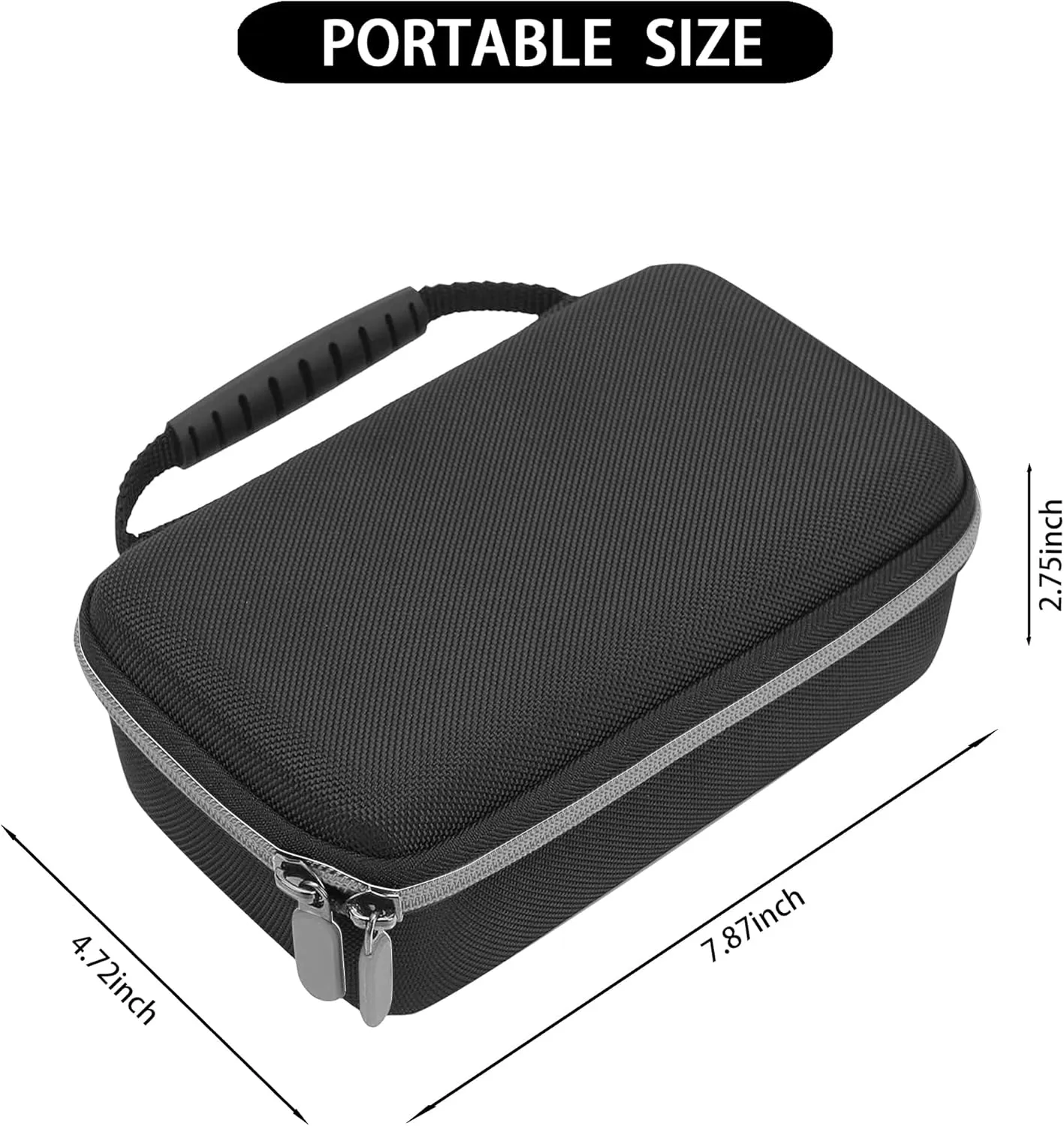 Leayjeen Carrying Case Compatible with Meowyn/Audilo/Naweti/Gülife/PUERUK Portable Handheld Inhaler Nebulizer for Adults and Kids，Handheld Mesh Atomizer,Inhaler Spacer Bag-Black(Case Only)