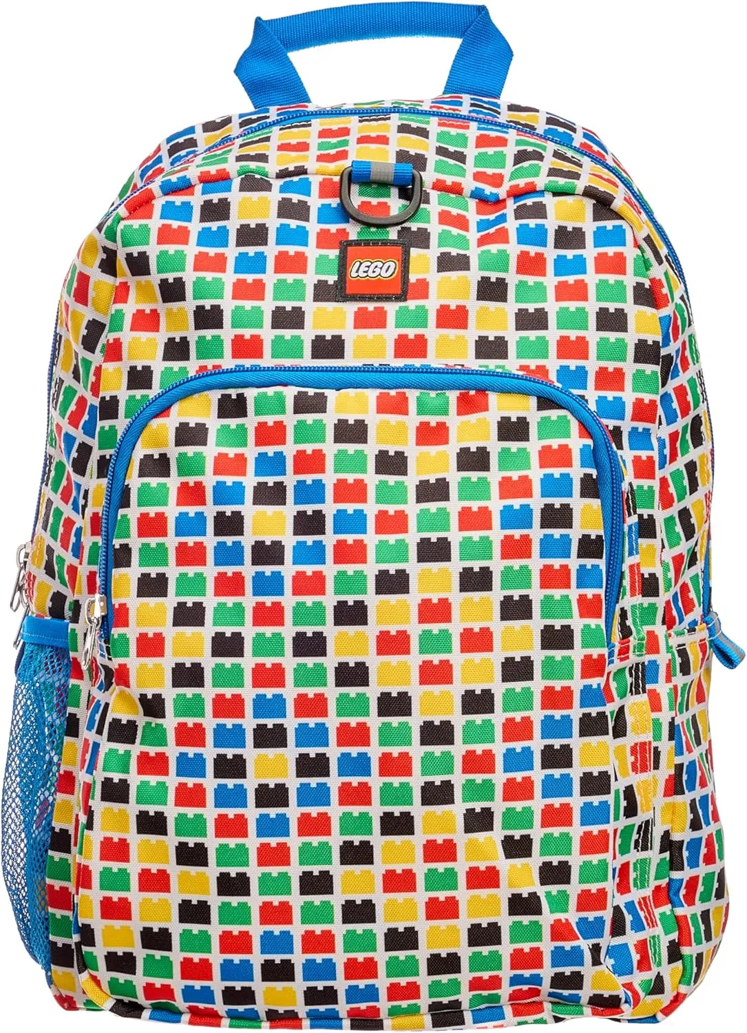 LEGO Heritage Classic Kids School Backpack Bookbag, for Travel, On-the-Go, Back to School, Boys and Girls, with Adjustable Padded Straps and Fun patterns, Checkered Brick