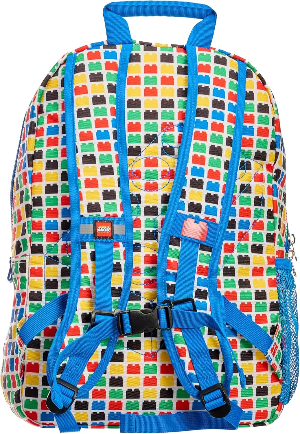 LEGO Heritage Classic Kids School Backpack Bookbag, for Travel, On-the-Go, Back to School, Boys and Girls, with Adjustable Padded Straps and Fun patterns, Checkered Brick
