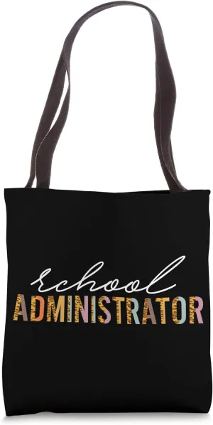 Leopard Print - Back To School Administrator Tote Bag