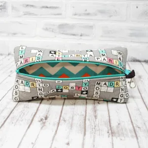 Letter Board Personalized Quilted Pouch