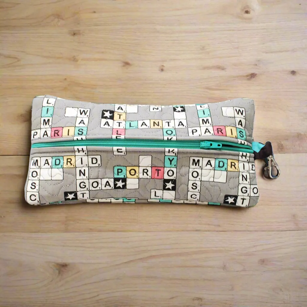 Letter Board Personalized Quilted Pouch