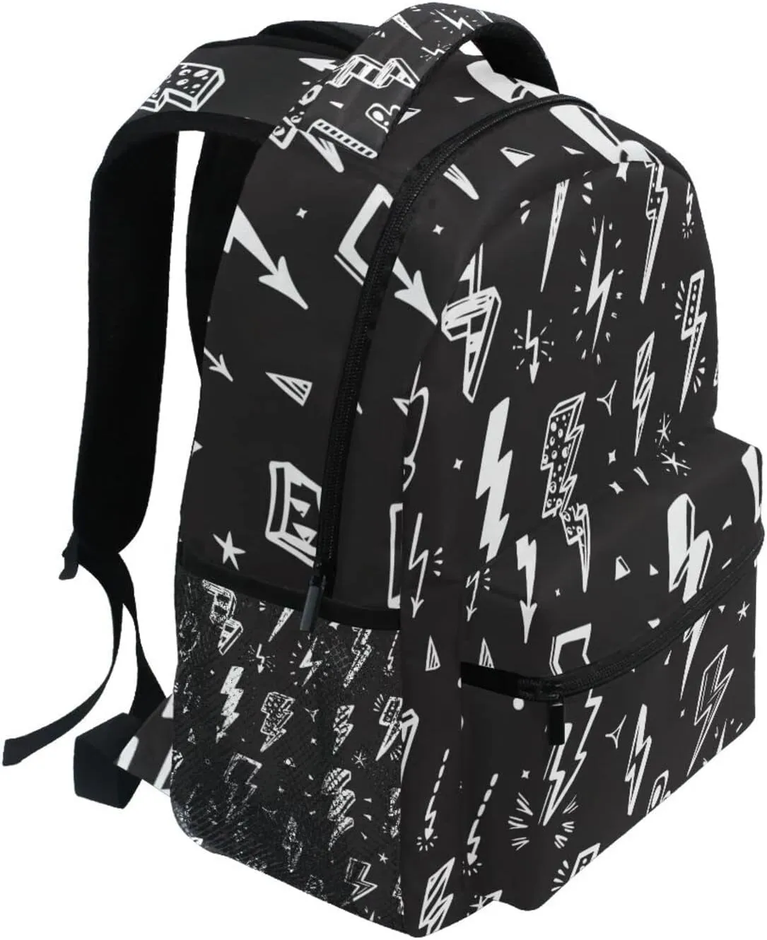 Lightning Bolts Boys Girls Kids School Backpacks Bookbag, Elementary School Bag Travel Backpack Daypack