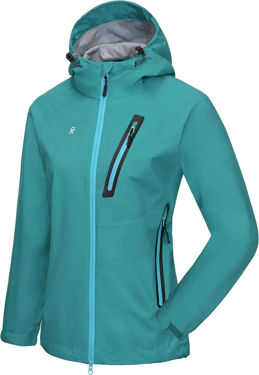 Little Donkey Andy Women’s Waterproof Rain Jacket Lightweight Outdoor Windbreaker Rain Coat Shell for Hiking, Travel