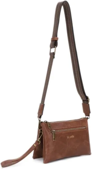Liz Soto Chloe Small Crossbody Purses for Women – Convertible Cross Body Bag, Clutch Wallet Wrist Purse with Woven Strap