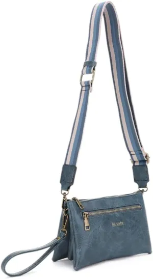 Liz Soto Chloe Small Crossbody Purses for Women – Convertible Cross Body Bag, Clutch Wallet Wrist Purse with Woven Strap