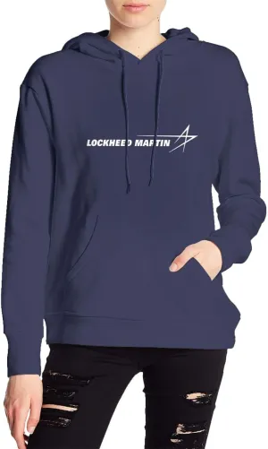 Lockheed Martin Womens Casual Hoodies Pullover Tops Drawstring Long Sleeve Sweatshirts