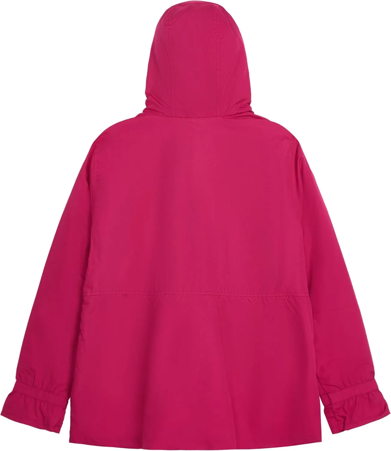 LONDON FOG Baby Girls' Midweight Flounce Hem Utililty Trench with Hood