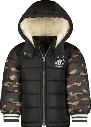 LONDON FOG Baby Hooded Infant Puffer Winter Coat for Boys