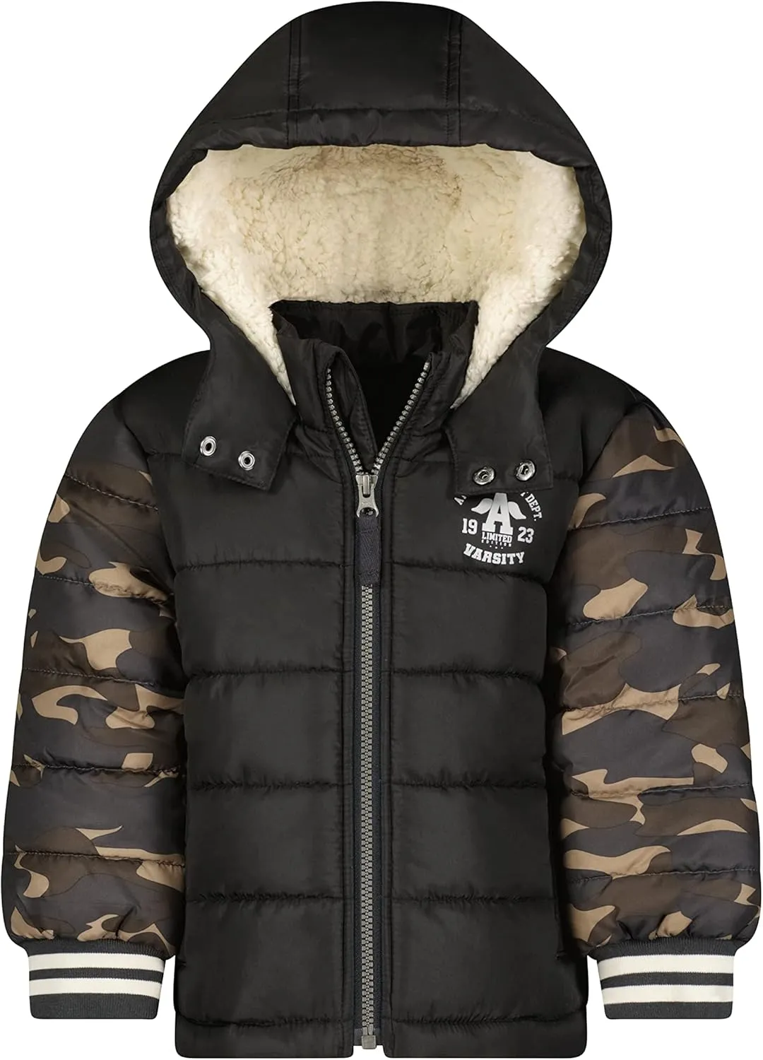 LONDON FOG Baby Hooded Infant Puffer Winter Coat for Boys