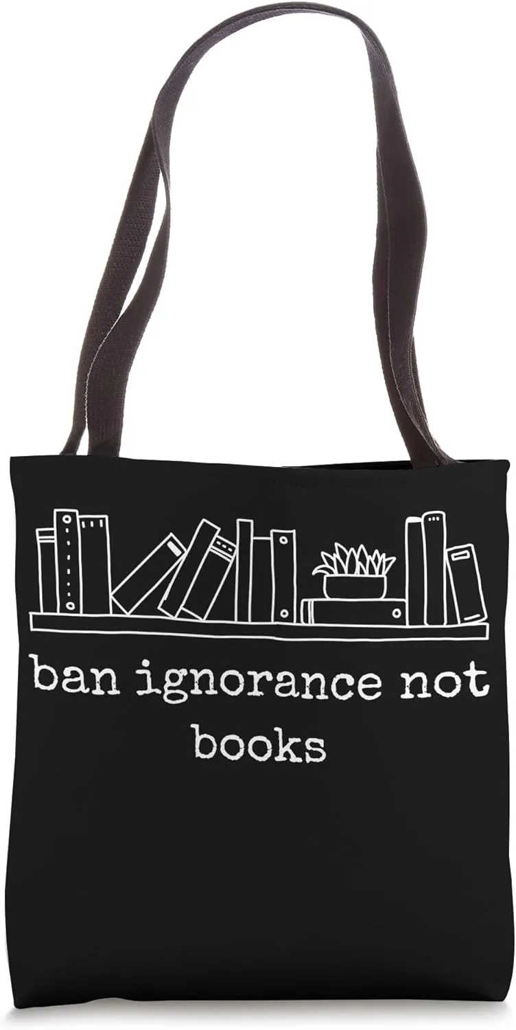 Lovers Read Banned Books Teacher Tote Bag