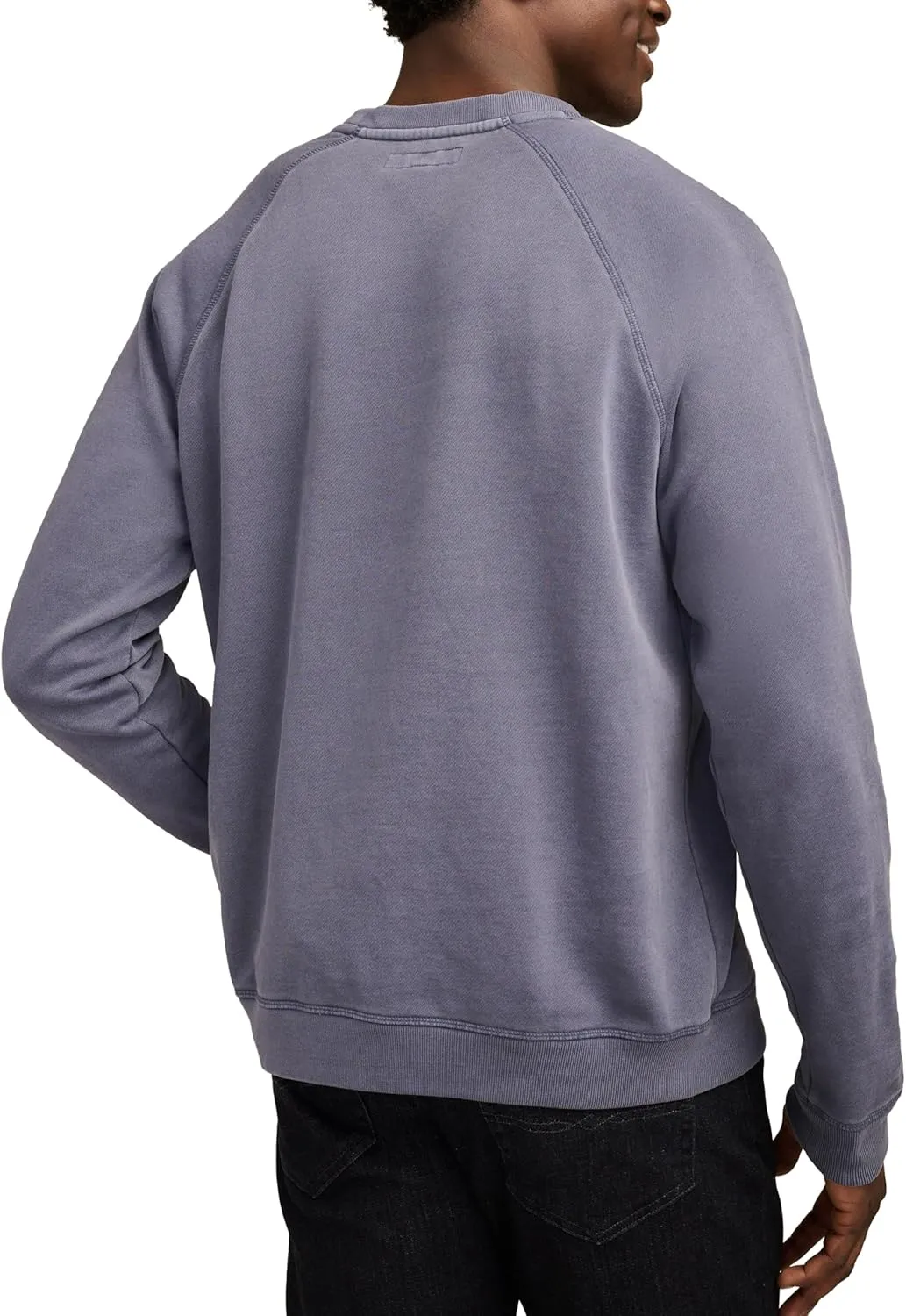 Lucky Brand Men's Fleece Logo Raglan Crew