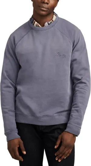 Lucky Brand Men's Fleece Logo Raglan Crew