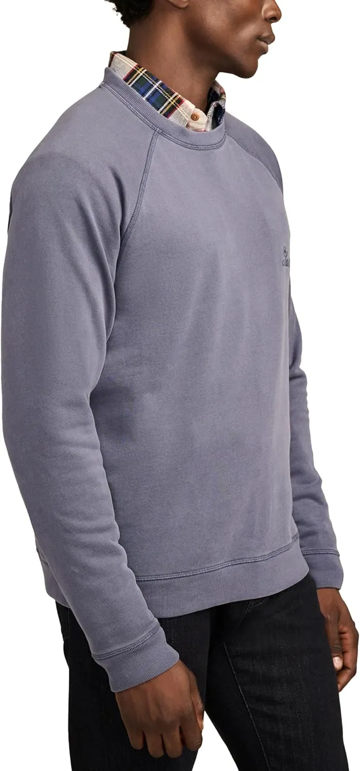 Lucky Brand Men's Fleece Logo Raglan Crew
