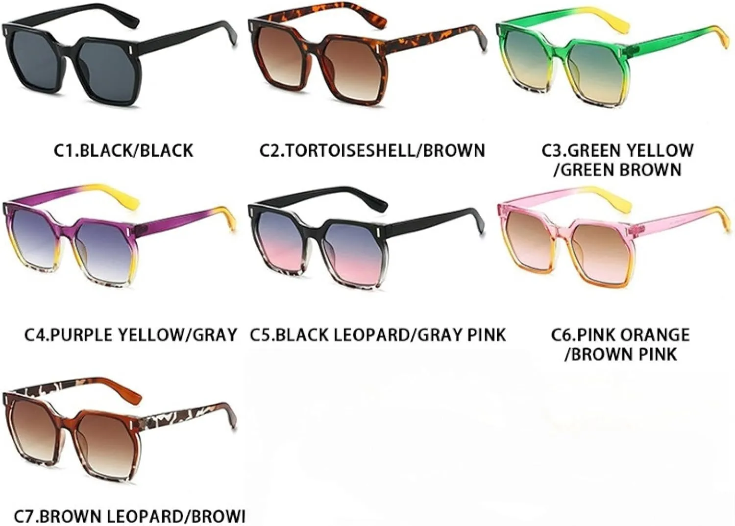 Luxury Leopard Print Gradient Frame Women Sunglasses Travel Versatile Shades Retro Men Sun Glasses Uv400