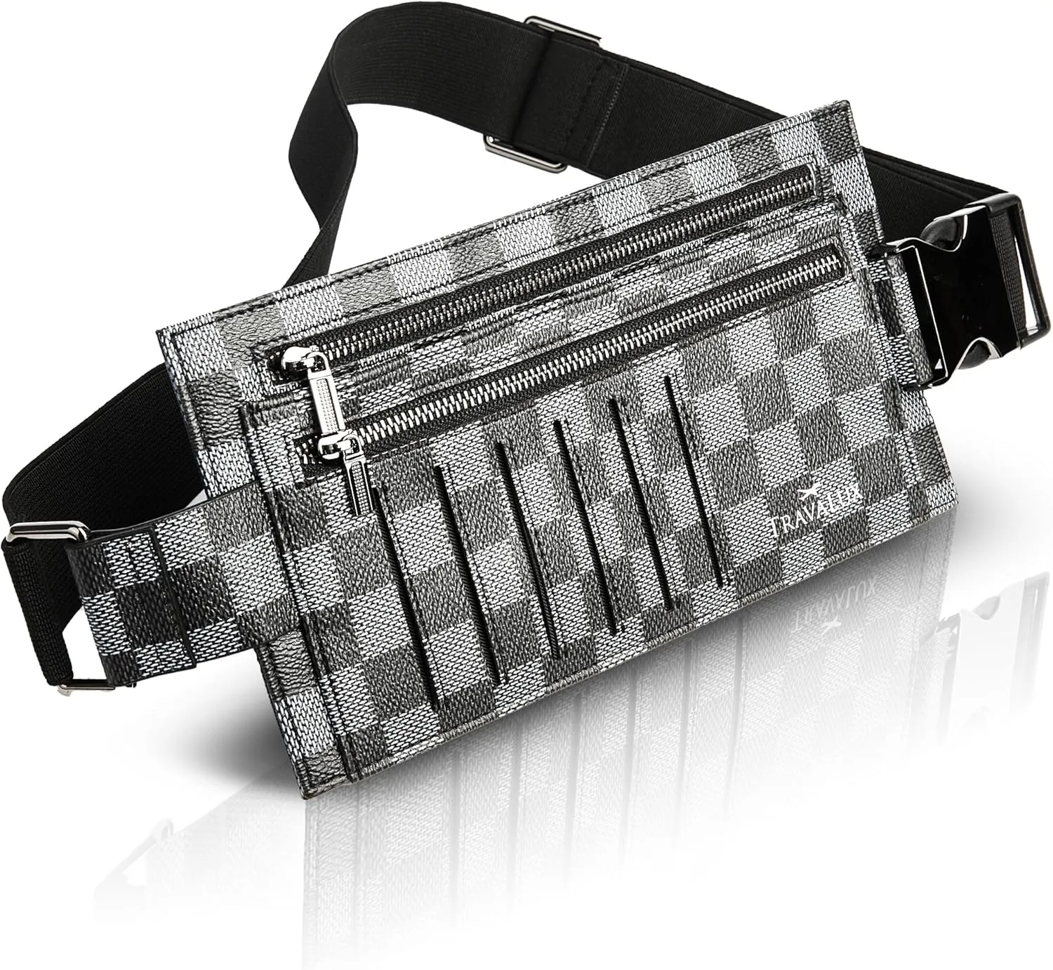 Luxury Travel Wallet – Hidden Money Belt, RFID-Blocking, Anti-Theft Passport Holder for Men & Women (Black)