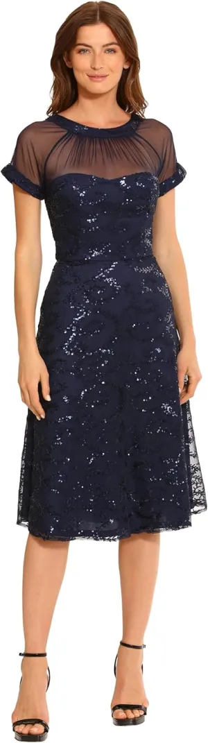 Maggy London Women's Illusion Dress Occasion Event Party Holiday Cocktail