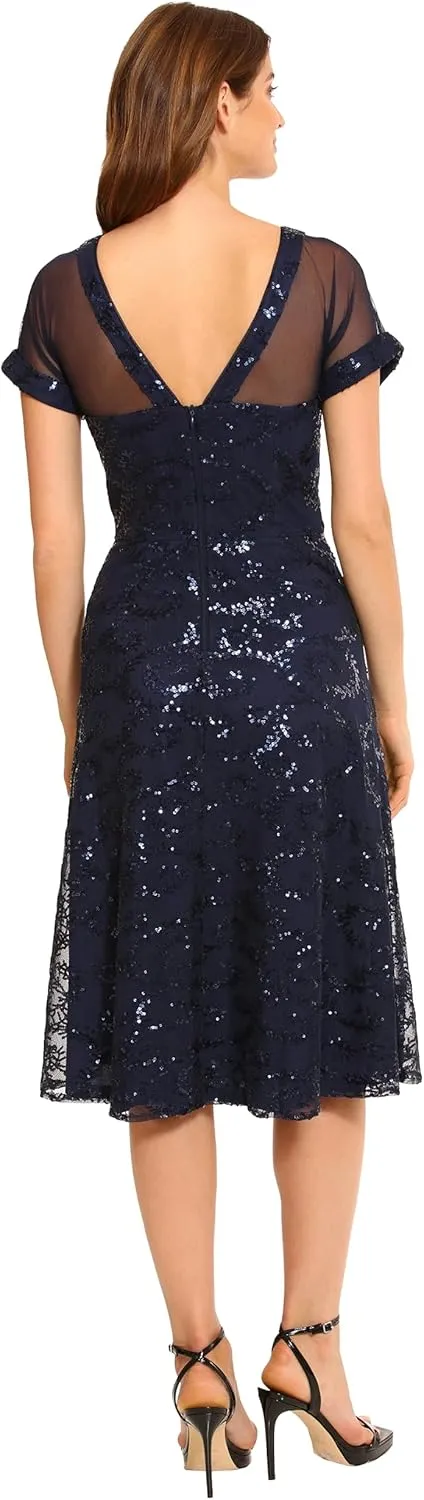 Maggy London Women's Illusion Dress Occasion Event Party Holiday Cocktail
