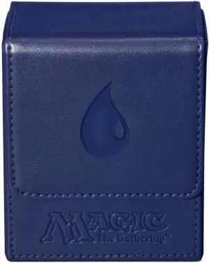 Magic: the Gathering Ultra Pro MTG Mana Magnetic Flip Box (Deck Box / 82769) Blue .