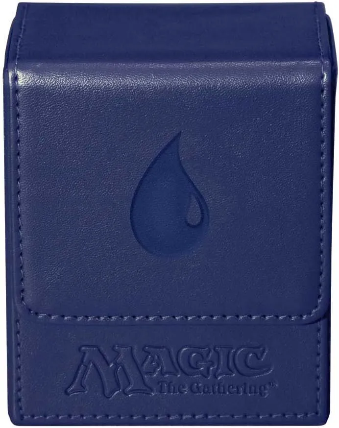 Magic: the Gathering Ultra Pro MTG Mana Magnetic Flip Box (Deck Box / 82769) Blue .