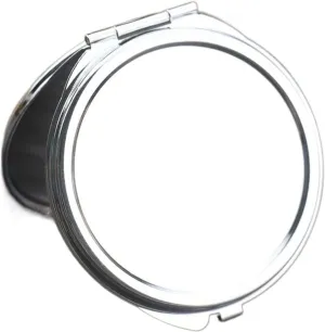 MaGiLL Mirror Portable Women Stainless Steel Makeup Mirror Hand Pocket Folded-Side Cosmetic Make Up Mirror Small Various Shapes Double (Color : 02) (1)