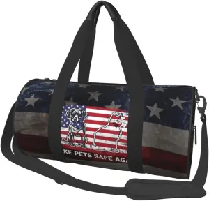 Make Pets Safe Again Duffel Bag Gym Bag Travel Sports Tote Large Foldable Beach Swim Yoga6