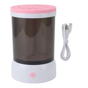 Makeup Brush Cleaner Machine USB Visible Quick Dry Electric Cosmetic Supplies Cleaner for All Size Makeup Brushes Portable (Pink)