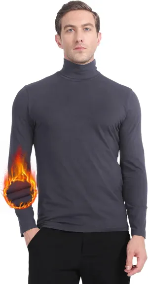 MANCYFIT Mens Thermal Shirts Fleece Lined Top Long Sleeve Base Layer Pullover