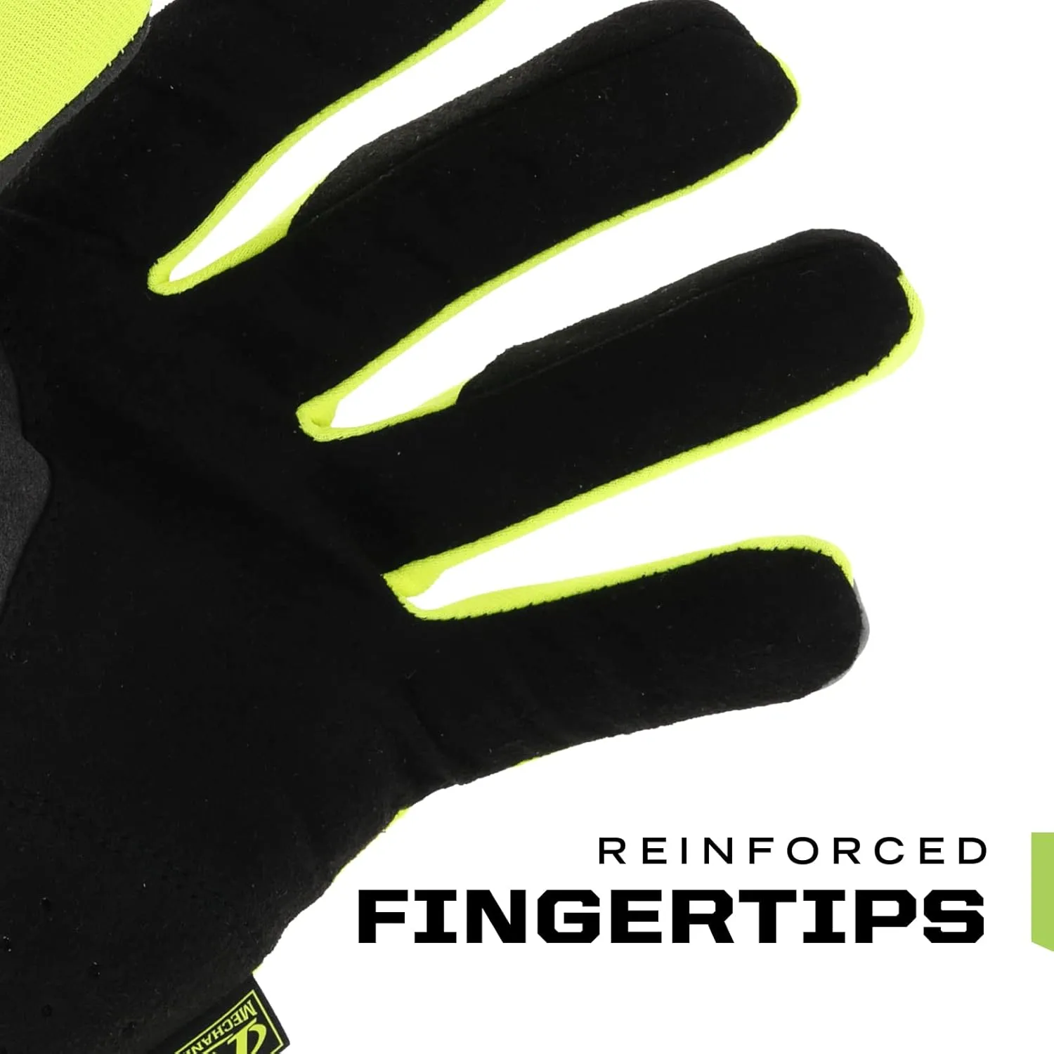 Mechanix Wear: Hi-Viz FastFit Work Gloves with Secure Fit Elastic Cuff, Reflective and High Visibility, Touchscreen Capable, Safety Gloves for Men, Multi-Purpose Use (Fluorescent Yellow, XX-Large)