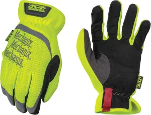 Mechanix Wear: Hi-Viz FastFit Work Gloves with Secure Fit Elastic Cuff, Reflective and High Visibility, Touchscreen Capable, Safety Gloves for Men, Multi-Purpose Use (Fluorescent Yellow, XX-Large)