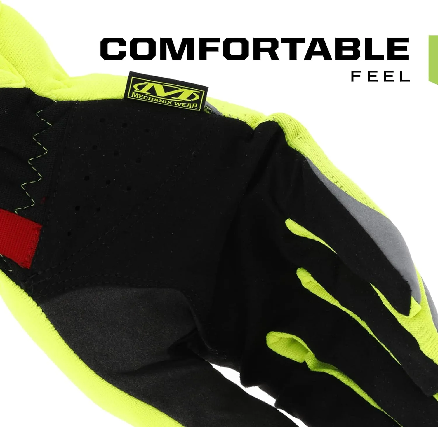 Mechanix Wear: Hi-Viz FastFit Work Gloves with Secure Fit Elastic Cuff, Reflective and High Visibility, Touchscreen Capable, Safety Gloves for Men, Multi-Purpose Use (Fluorescent Yellow, XX-Large)