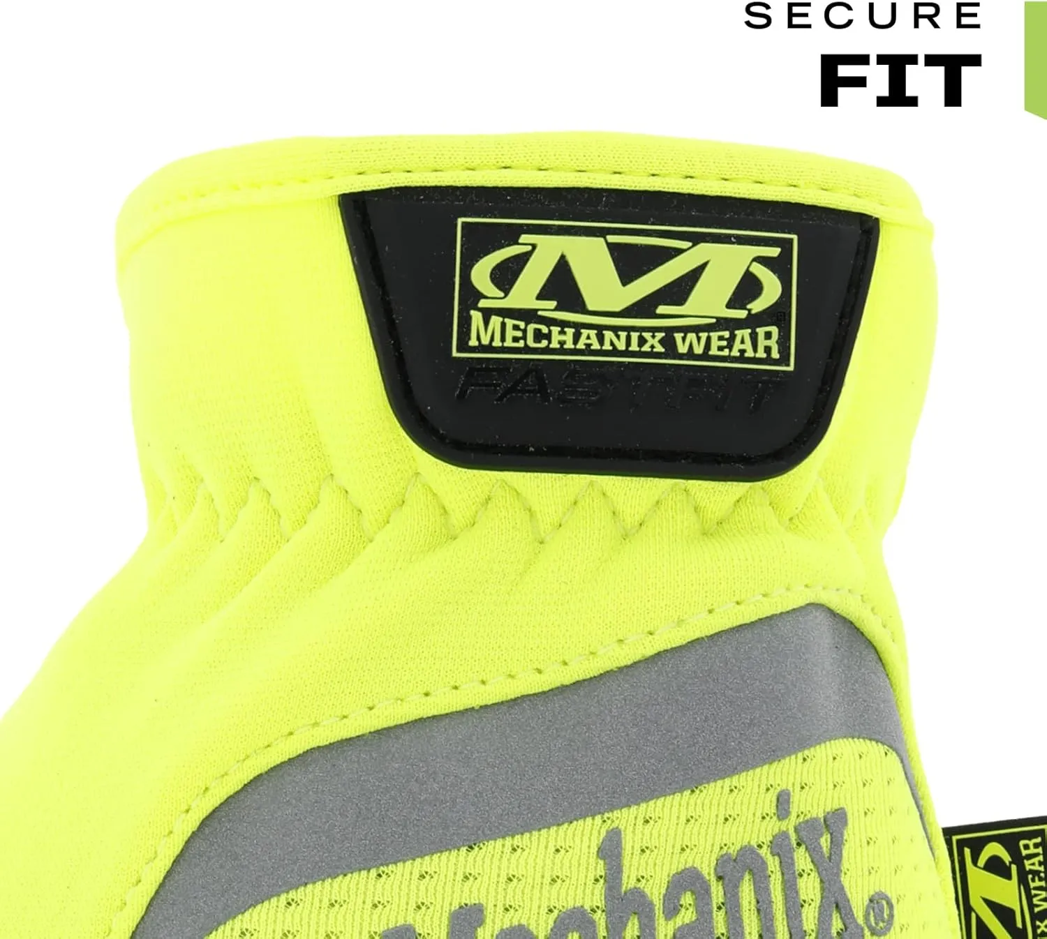 Mechanix Wear: Hi-Viz FastFit Work Gloves with Secure Fit Elastic Cuff, Reflective and High Visibility, Touchscreen Capable, Safety Gloves for Men, Multi-Purpose Use (Fluorescent Yellow, XX-Large)