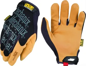 Mechanix Wear: The Original Material4X Synthetic Leather Work Gloves with Secure Fit, Abrasion Resistant, Added Durability, Safety Gloves for Men, Multi-Purpose Use (Brown, X-Large)