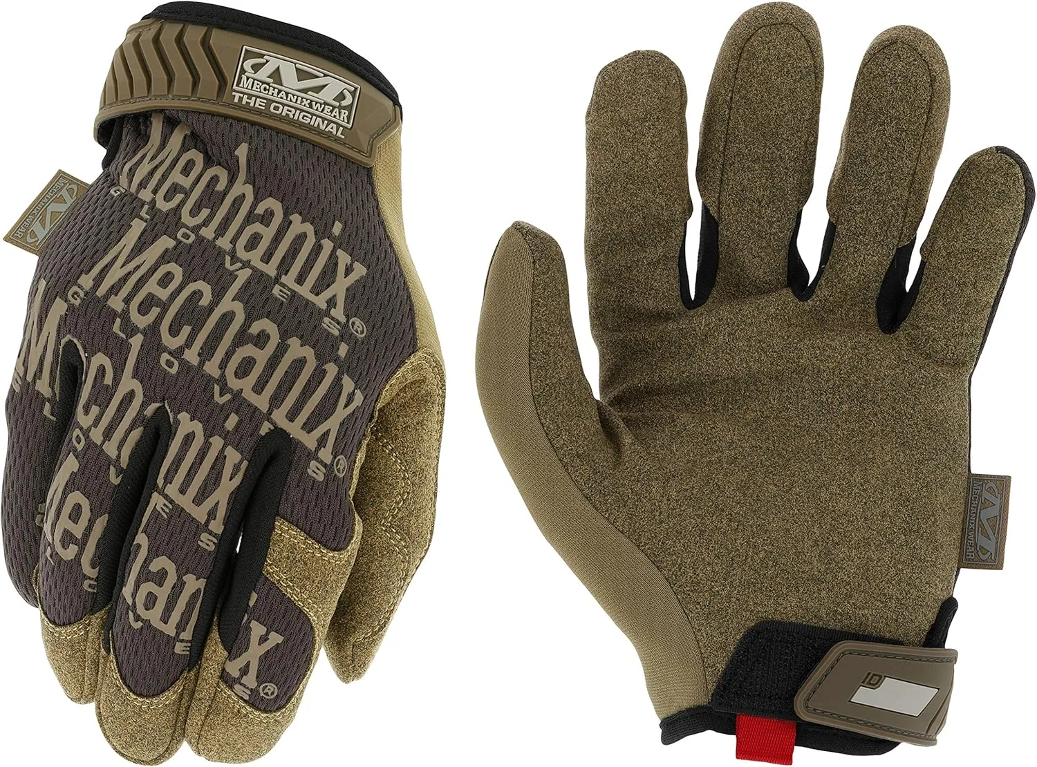 Mechanix Wear: The Original Work Glove with Secure Fit, Synthetic Leather Performance Gloves for Multi-Purpose Use, Durable, Touchscreen Capable Safety Gloves for Men (Brown, Large)