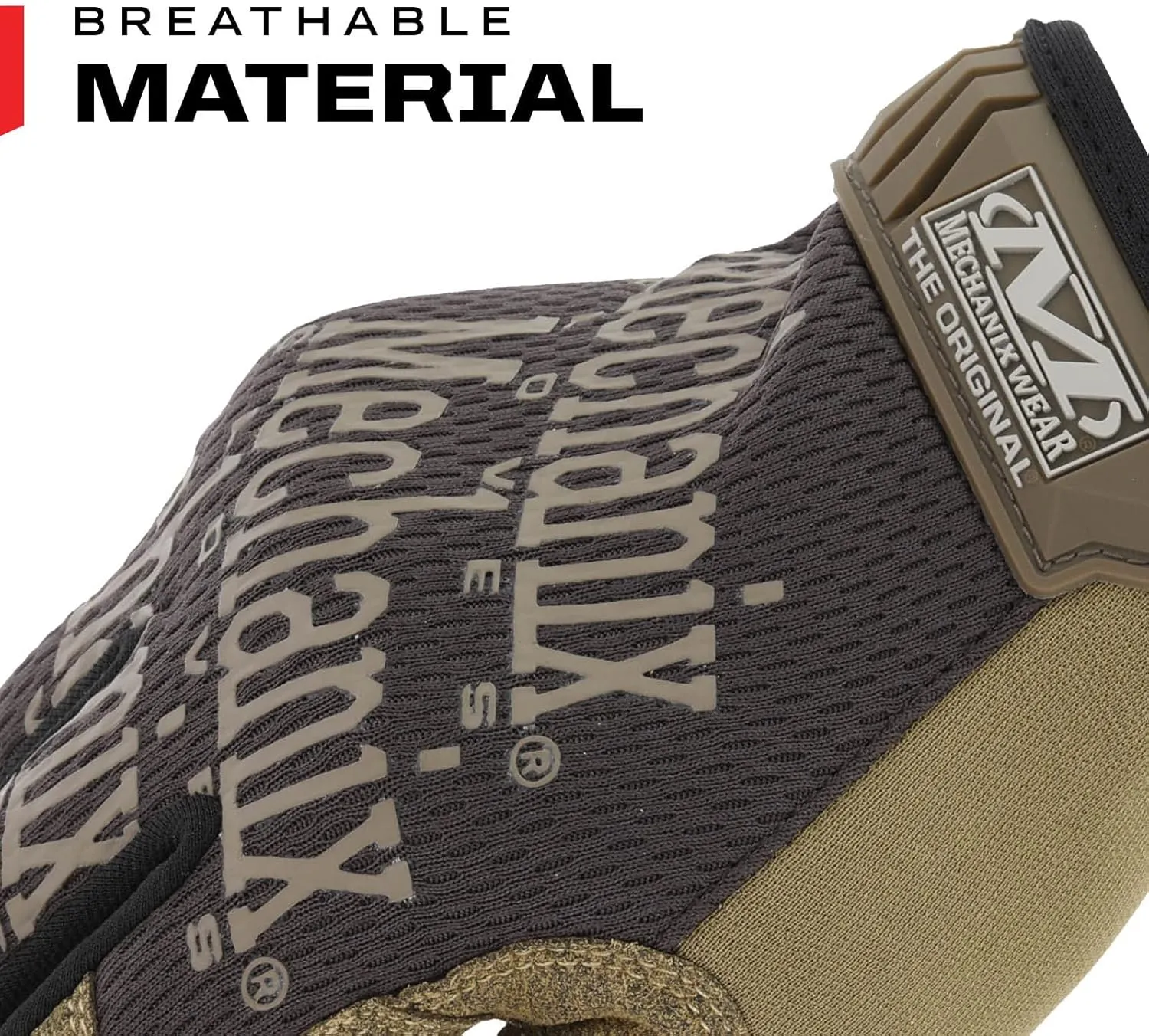 Mechanix Wear: The Original Work Glove with Secure Fit, Synthetic Leather Performance Gloves for Multi-Purpose Use, Durable, Touchscreen Capable Safety Gloves for Men (Brown, Large)