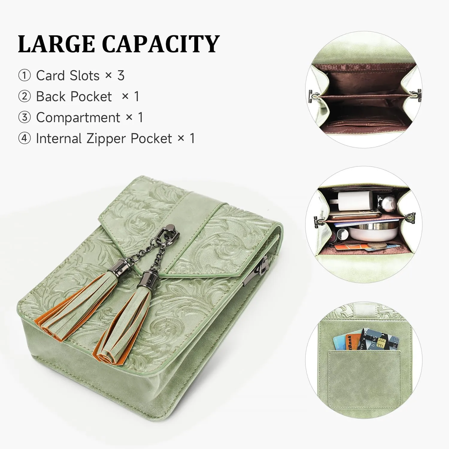 MEITRUE Crossbody Bags for Women Trendy, Leather Crossbody purse with Adjustable Strap, Women's Crossbody Shoulder Handbags