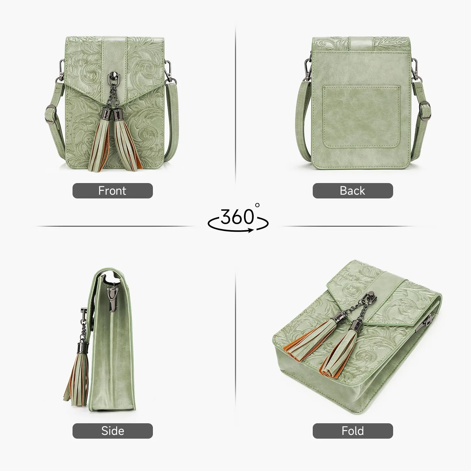 MEITRUE Crossbody Bags for Women Trendy, Leather Crossbody purse with Adjustable Strap, Women's Crossbody Shoulder Handbags